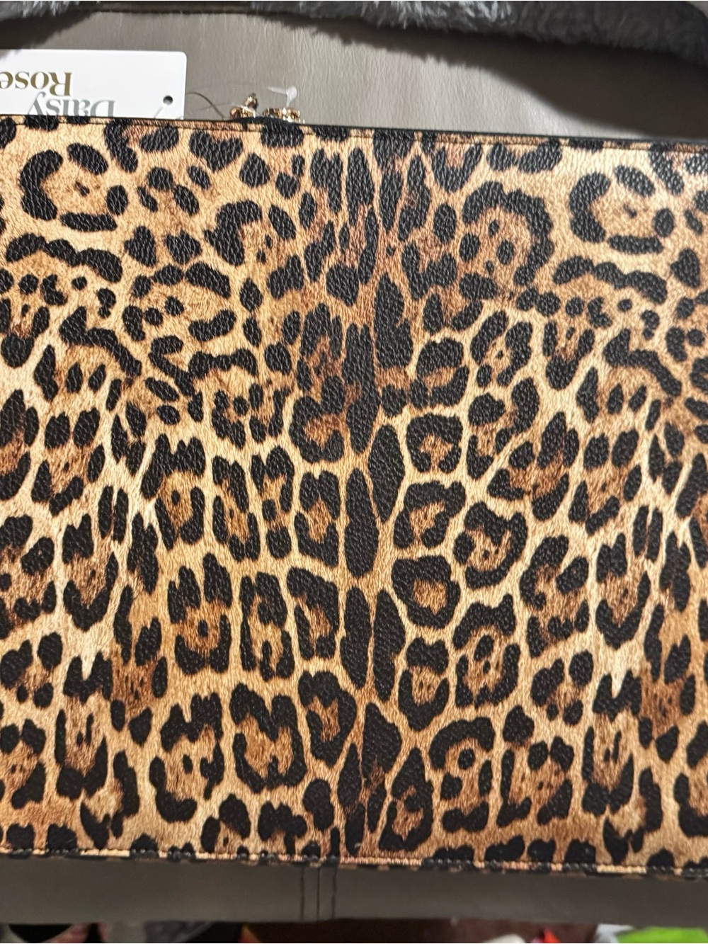Leopard Print 13 inch laptop case  - Brown/Black
